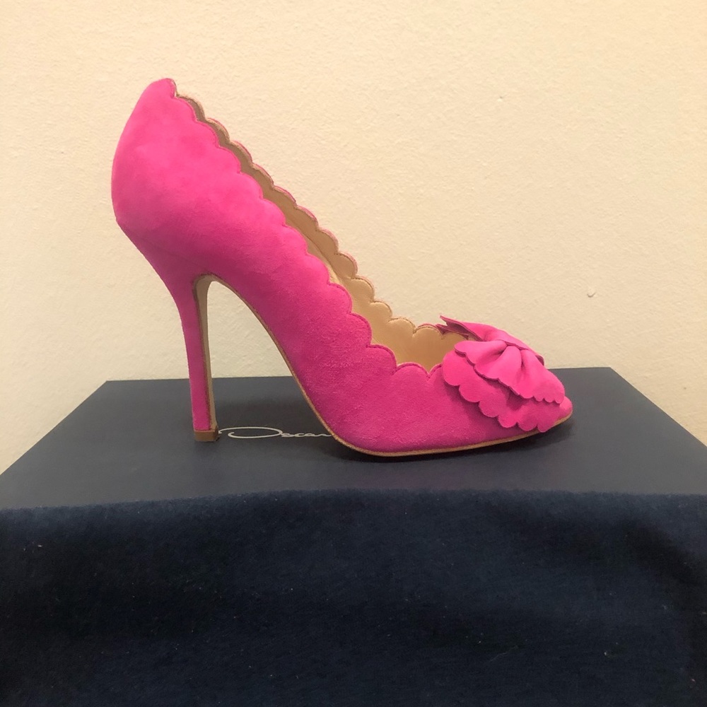 NIB Oscar De La Renta Scalatobow Open Toe 5.5M - Picture 7 of 7